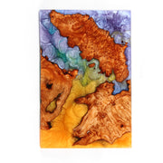 Load image into Gallery viewer, Jeezi Handmade Multipurpose C Table/ End Table, Mobile Sofa Side End Table, Solid Wood Living Room End Table, Resin Art Wall Decor 11