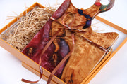 Load image into Gallery viewer, Jeezi Handmade Resin Deli Board, Charcuterie Board, Real Wood Epoxy Resin Cutting Board, Cheese Board, Handle Pizza Board 15
