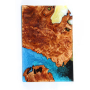 Load image into Gallery viewer, Jeezi Handmade Multipurpose C Table/ End Table, Mobile Sofa Side End Table, Solid Wood Living Room End Table, Resin Art Wall Decor 18