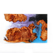 Load image into Gallery viewer, Jeezi Handmade Multipurpose C Table/ End Table, Mobile Sofa Side End Table, Solid Wood Living Room End Table, Resin Art Wall Decor 15