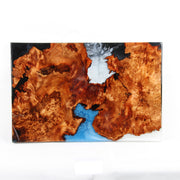 Load image into Gallery viewer, Jeezi Handmade Multipurpose C Table/ End Table, Mobile Sofa Side End Table, Solid Wood Living Room End Table, Resin Art Wall Decor 09