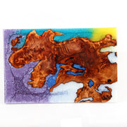 Load image into Gallery viewer, Jeezi Handmade Multipurpose C Table/ End Table, Mobile Sofa Side End Table, Solid Wood Living Room End Table, Resin Art Wall Decor 22