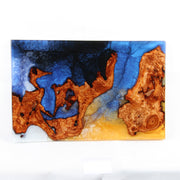 Load image into Gallery viewer, Jeezi Handmade Multipurpose C Table/ End Table, Mobile Sofa Side End Table, Solid Wood Living Room End Table, Resin Art Wall Decor 23