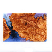 Load image into Gallery viewer, Jeezi Handmade Multipurpose C Table/ End Table, Mobile Sofa Side End Table, Solid Wood Living Room End Table, Resin Art Wall Decor 27