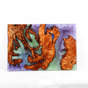 Load image into Gallery viewer, Jeezi Handmade Multipurpose C Table/ End Table, Mobile Sofa Side End Table, Solid Wood Living Room End Table, Resin Art Wall Decor 08