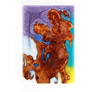 Load image into Gallery viewer, Jeezi Handmade Multipurpose C Table/ End Table, Mobile Sofa Side End Table, Solid Wood Living Room End Table, Resin Art Wall Decor 22