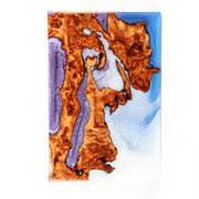 Load image into Gallery viewer, Jeezi Handmade Multipurpose C Table/ End Table, Mobile Sofa Side End Table, Solid Wood Living Room End Table, Resin Art Wall Decor 28