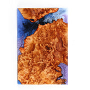 Load image into Gallery viewer, Jeezi Handmade Multipurpose C Table/ End Table, Mobile Sofa Side End Table, Solid Wood Living Room End Table, Resin Art Wall Decor 27