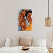 Load image into Gallery viewer, Jeezi Handmade Multipurpose C Table/ End Table, Mobile Sofa Side End Table, Solid Wood Living Room End Table, Resin Art Wall Decor 12