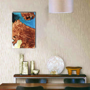 Load image into Gallery viewer, Jeezi Handmade Multipurpose C Table/ End Table, Mobile Sofa Side End Table, Solid Wood Living Room End Table, Resin Art Wall Decor 18