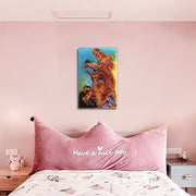 Load image into Gallery viewer, Jeezi Handmade Multipurpose C Table/ End Table, Mobile Sofa Side End Table, Solid Wood Living Room End Table, Resin Art Wall Decor 24