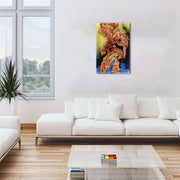 Load image into Gallery viewer, Jeezi Handmade Multipurpose C Table/ End Table, Mobile Sofa Side End Table, Solid Wood Living Room End Table, Resin Art Wall Decor 13