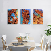 Load image into Gallery viewer, Jeezi Handmade Multipurpose C Table/ End Table, Mobile Sofa Side End Table, Solid Wood Living Room End Table, Resin Art Wall Decor 06