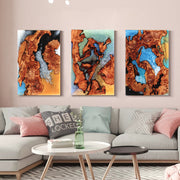 Load image into Gallery viewer, Jeezi Handmade Multipurpose C Table/ End Table, Mobile Sofa Side End Table, Solid Wood Living Room End Table, Resin Art Wall Decor 14