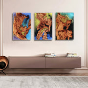 Load image into Gallery viewer, Jeezi Handmade Multipurpose C Table/ End Table, Mobile Sofa Side End Table, Solid Wood Living Room End Table, Resin Art Wall Decor 13