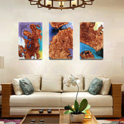 Load image into Gallery viewer, Jeezi Handmade Multipurpose C Table/ End Table, Mobile Sofa Side End Table, Solid Wood Living Room End Table, Resin Art Wall Decor 27