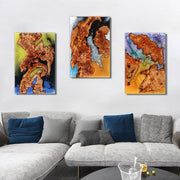 Load image into Gallery viewer, Jeezi Handmade Multipurpose C Table/ End Table, Mobile Sofa Side End Table, Solid Wood Living Room End Table, Resin Art Wall Decor 12