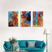 Load image into Gallery viewer, Jeezi Handmade Multipurpose C Table/ End Table, Mobile Sofa Side End Table, Solid Wood Living Room End Table, Resin Art Wall Decor 23