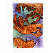 Load image into Gallery viewer, Jeezi Handmade Multipurpose C Table/ End Table, Mobile Sofa Side End Table, Solid Wood Living Room End Table, Resin Art Wall Decor 08