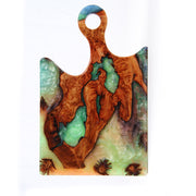 Load image into Gallery viewer, Jeezi Handmade Resin Deli Board, Charcuterie Board, Real Wood Epoxy Resin Cutting Board, Cheese Board, Handle Pizza Board 14