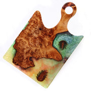 Load image into Gallery viewer, Jeezi Handmade Resin Deli Board, Charcuterie Board, Real Wood Epoxy Resin Cutting Board, Cheese Board, Handle Pizza Board 47