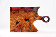 Load image into Gallery viewer, Jeezi Handmade Resin Deli Board, Charcuterie Board, Real Wood Epoxy Resin Cutting Board, Cheese Board, Handle Pizza Board 27