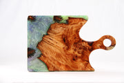 Load image into Gallery viewer, Jeezi Handmade Resin Deli Board, Charcuterie Board, Real Wood Epoxy Resin Cutting Board, Cheese Board, Handle Pizza Board 03