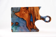Load image into Gallery viewer, Jeezi Handmade Resin Deli Board, Charcuterie Board, Real Wood Epoxy Resin Cutting Board, Cheese Board, Handle Pizza Board 53