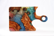 Load image into Gallery viewer, Jeezi Handmade Resin Deli Board, Charcuterie Board, Real Wood Epoxy Resin Cutting Board, Cheese Board, Handle Pizza Board 56