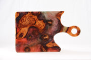 Load image into Gallery viewer, Jeezi Handmade Resin Deli Board, Charcuterie Board, Real Wood Epoxy Resin Cutting Board, Cheese Board, Handle Pizza Board 05