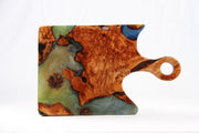 Load image into Gallery viewer, Jeezi Handmade Resin Deli Board, Charcuterie Board, Real Wood Epoxy Resin Cutting Board, Cheese Board, Handle Pizza Board 64