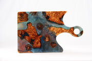 Load image into Gallery viewer, Jeezi Handmade Resin Deli Board, Charcuterie Board, Real Wood Epoxy Resin Cutting Board, Cheese Board, Handle Pizza Board 69