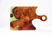 Load image into Gallery viewer, Jeezi Handmade Resin Deli Board, Charcuterie Board, Real Wood Epoxy Resin Cutting Board, Cheese Board, Handle Pizza Board 73