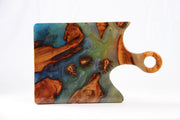 Load image into Gallery viewer, Jeezi Handmade Resin Deli Board, Charcuterie Board, Real Wood Epoxy Resin Cutting Board, Cheese Board, Handle Pizza Board 79