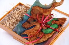 Jeezi Handmade Resin Deli Board, Charcuterie Board, Real Wood Epoxy Resin Cutting Board, Cheese Board, Handle Pizza Board 55 Jeezi Handmade Resin Deli Board, Charcuterie Board, Real Wood Epoxy Resin Cutting Board, Cheese Board, Handle Pizza Board 55