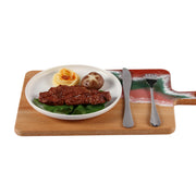 Load image into Gallery viewer, Jeezi Ocean Themed Wood Chopping Board, Resin Art Board, Ocean Wave Cutting Board, Resin Cheese Board With Handle, Charcuterie Board with Unique Painting Handmade Design and Handle, Coastal Tray For Party Decor 22.