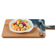 Load image into Gallery viewer, Jeezi Ocean Themed Wood Chopping Board, Resin Art Board, Ocean Wave Cutting Board, Resin Cheese Board With Handle, Charcuterie Board with Unique Painting Handmade Design and Handle, Coastal Tray For Party Decor 20.