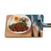 Load image into Gallery viewer, Jeezi Ocean Themed Wood Chopping Board, Resin Art Board, Ocean Wave Cutting Board, Resin Cheese Board With Handle, Charcuterie Board with Unique Painting Handmade Design and Handle, Coastal Tray For Party Decor 20.