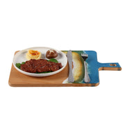 Load image into Gallery viewer, Jeezi Ocean Themed Wood Chopping Board, Resin Art Board, Ocean Wave Cutting Board, Resin Cheese Board With Handle, Charcuterie Board with Unique Painting Handmade Design and Handle, Coastal Tray For Party Decor 01.