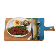 Load image into Gallery viewer, Jeezi Ocean Themed Wood Chopping Board, Resin Art Board, Ocean Wave Cutting Board, Resin Cheese Board With Handle, Charcuterie Board with Unique Painting Handmade Design and Handle, Coastal Tray For Party Decor 01.