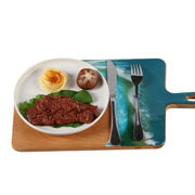 Load image into Gallery viewer, Jeezi Ocean Themed Wood Chopping Board, Resin Art Board, Ocean Wave Cutting Board, Resin Cheese Board With Handle, Charcuterie Board with Unique Painting Handmade Design and Handle, Coastal Tray For Party Decor 02.