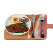 Load image into Gallery viewer, Jeezi Ocean Themed Wood Chopping Board, Resin Art Board, Ocean Wave Cutting Board, Resin Cheese Board With Handle, Charcuterie Board with Unique Painting Handmade Design and Handle, Coastal Tray For Party Decor 04.