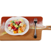 Load image into Gallery viewer, Jeezi Ocean Themed Wood Chopping Board, Resin Art Board, Ocean Wave Cutting Board, Resin Cheese Board With Handle, Charcuterie Board with Unique Painting Handmade Design and Handle, Coastal Tray For Party Decor 11