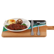 Load image into Gallery viewer, Jeezi Ocean Themed Wood Chopping Board, Resin Art Board, Ocean Wave Cutting Board, Resin Cheese Board With Handle, Charcuterie Board with Unique Painting Handmade Design and Handle, Coastal Tray For Party Decor 14.