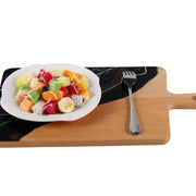 Load image into Gallery viewer, Jeezi Ocean Themed Wood Chopping Board, Resin Art Board, Ocean Wave Cutting Board, Resin Cheese Board With Handle, Charcuterie Board with Unique Painting Handmade Design and Handle, Coastal Tray For Party Decor 16.