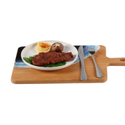 Load image into Gallery viewer, Jeezi Ocean Themed Wood Chopping Board, Resin Art Board, Ocean Wave Cutting Board, Resin Cheese Board With Handle, Charcuterie Board with Unique Painting Handmade Design and Handle, Coastal Tray For Party Decor 18.