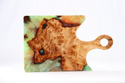 Load image into Gallery viewer, Jeezi Handmade Resin Deli Board, Charcuterie Board, Real Wood Epoxy Resin Cutting Board, Cheese Board, Handle Pizza Board 72
