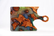 Load image into Gallery viewer, Jeezi Handmade Resin Deli Board, Charcuterie Board, Real Wood Epoxy Resin Cutting Board, Cheese Board, Handle Pizza Board 82

